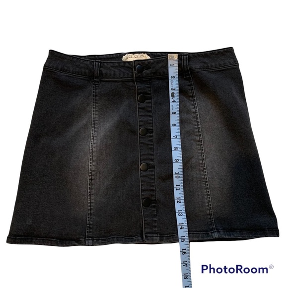Alter'd State Black Denim Mini Skirt - Picture 7 of 8